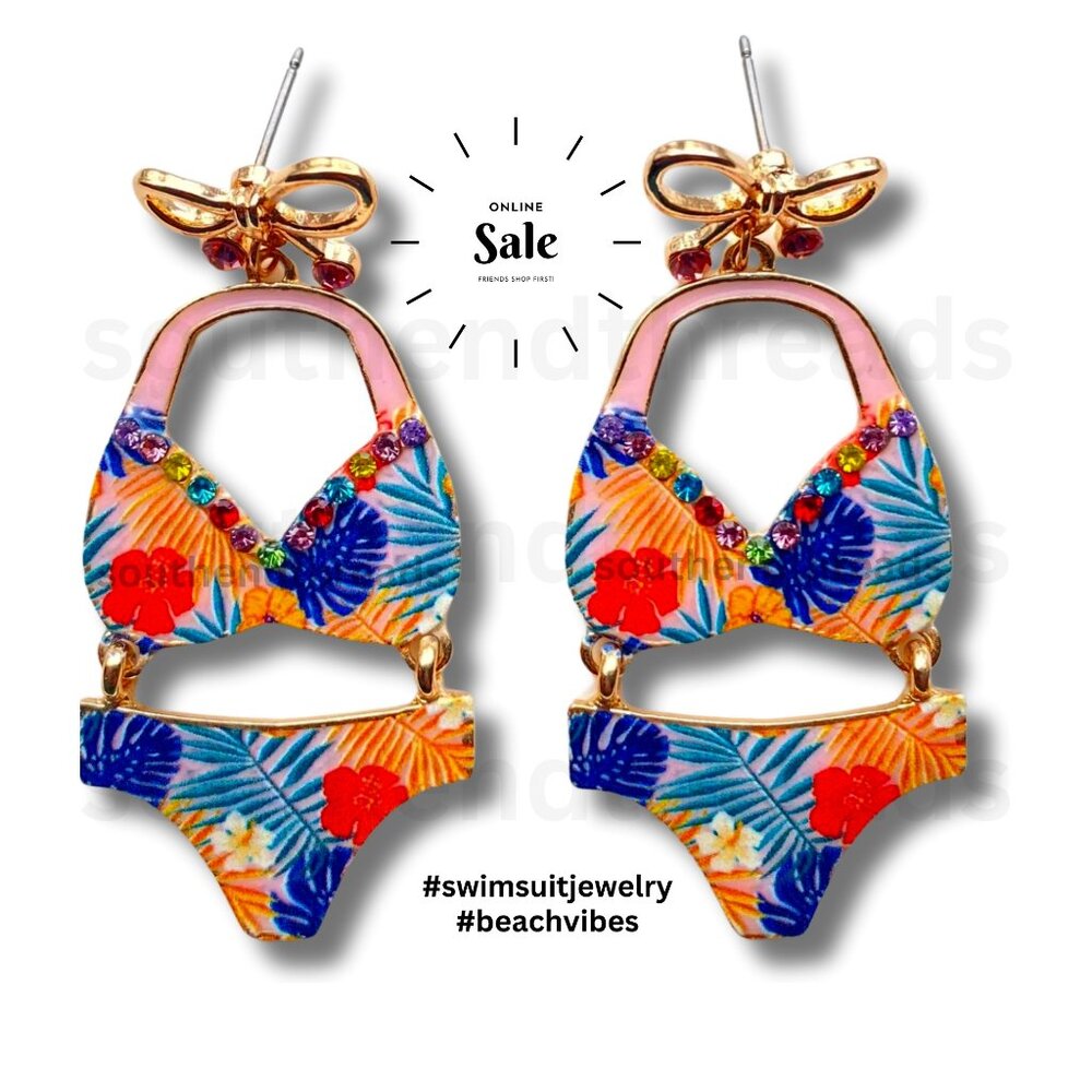 Bikini Beach Swimsuit Earrings